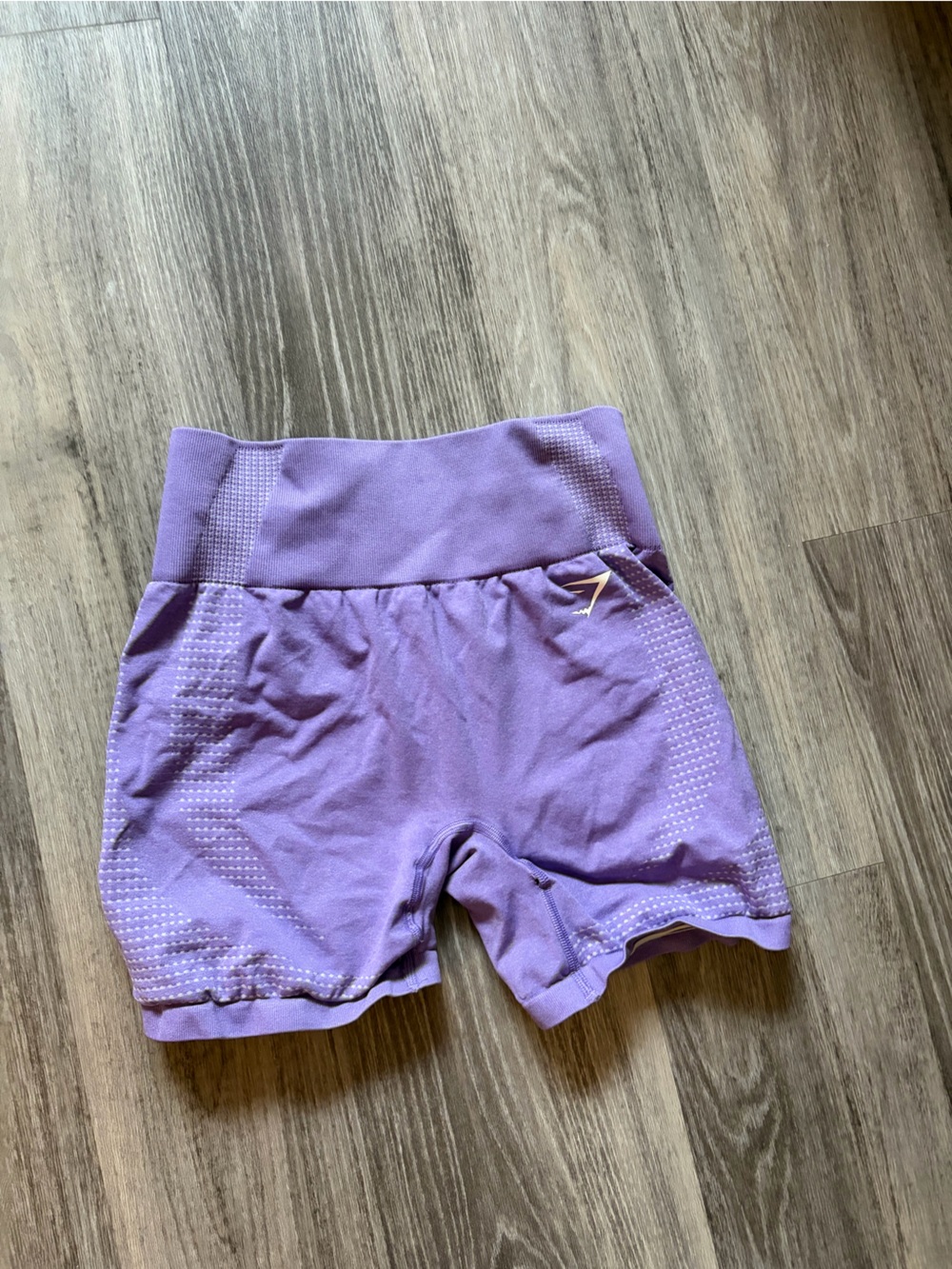 Gymshark Lavender Seamless High-Waist Athletic Shorts